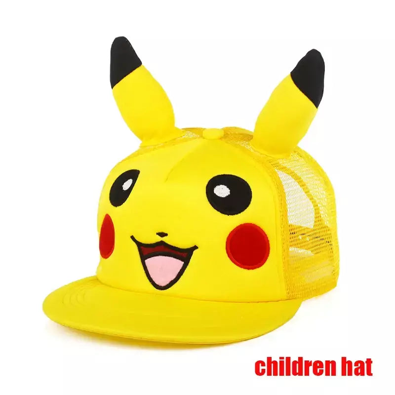 Anime figura pokemon boné de beisebol pikachu chapéu ajustável pokemon cosplay hip hop dos desenhos animados chapéus adultos menino menina crianças presentes aniversário