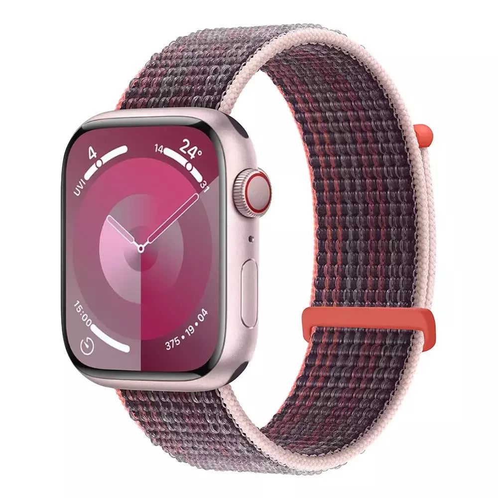 Pulseira de Nylon Respirável para Apple Watch, Alça de Substituição, Ultra 2 1, 49mm, Série 9, 8, 7, 6, 5, 4, 3, SE, 44mm, 45mm, 41 milímetros, 44 milímetros