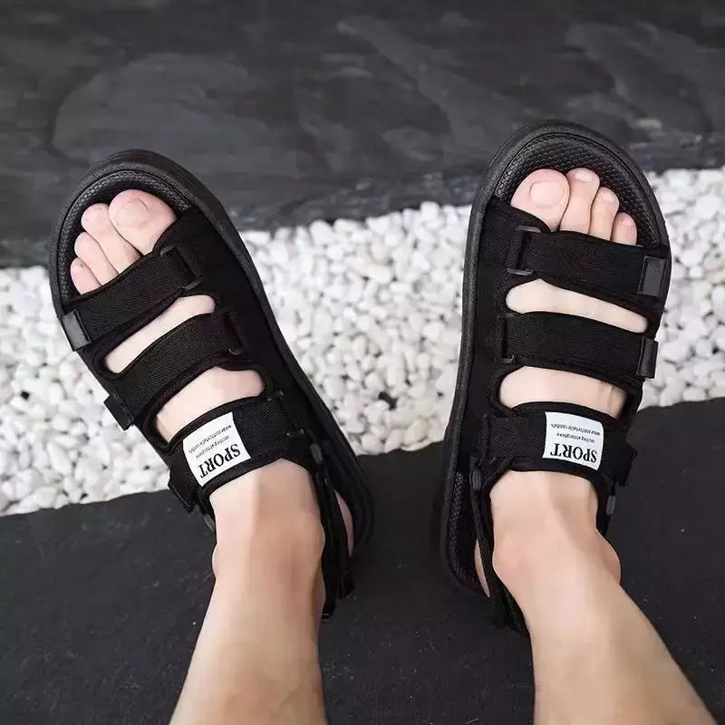 Chinelos impermeáveis antiderrapantes masculinos, sandálias de sola macia, sapatos pernalta, chinelos de praia, verão, novo, 2022