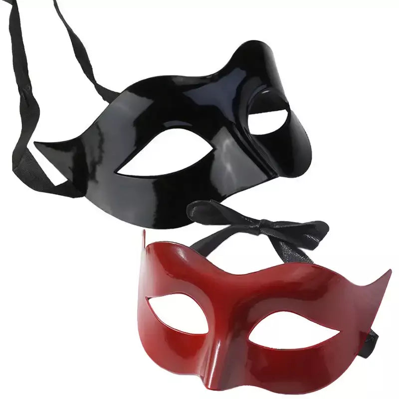 Mulheres homem sexy cavalheiro máscara de baile máscara de baile adereços festa de halloween preto branco retro máscara de plástico meia face cosplay máscara