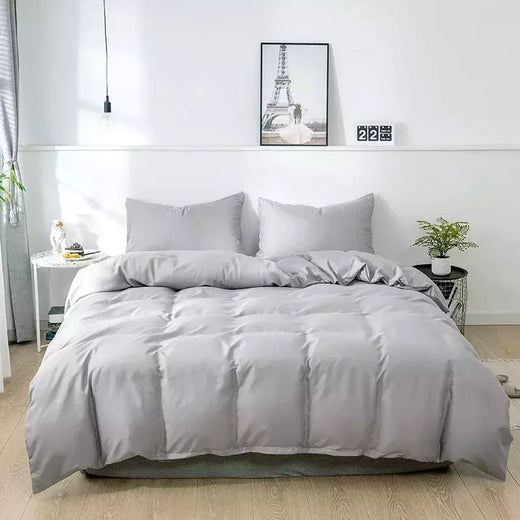 Nordic Solid Color Lixar Duvet Cover Set, Individual, Duplo, Queen, Cama King Simples, Fronha, Roupa de cama, Sem lençol,