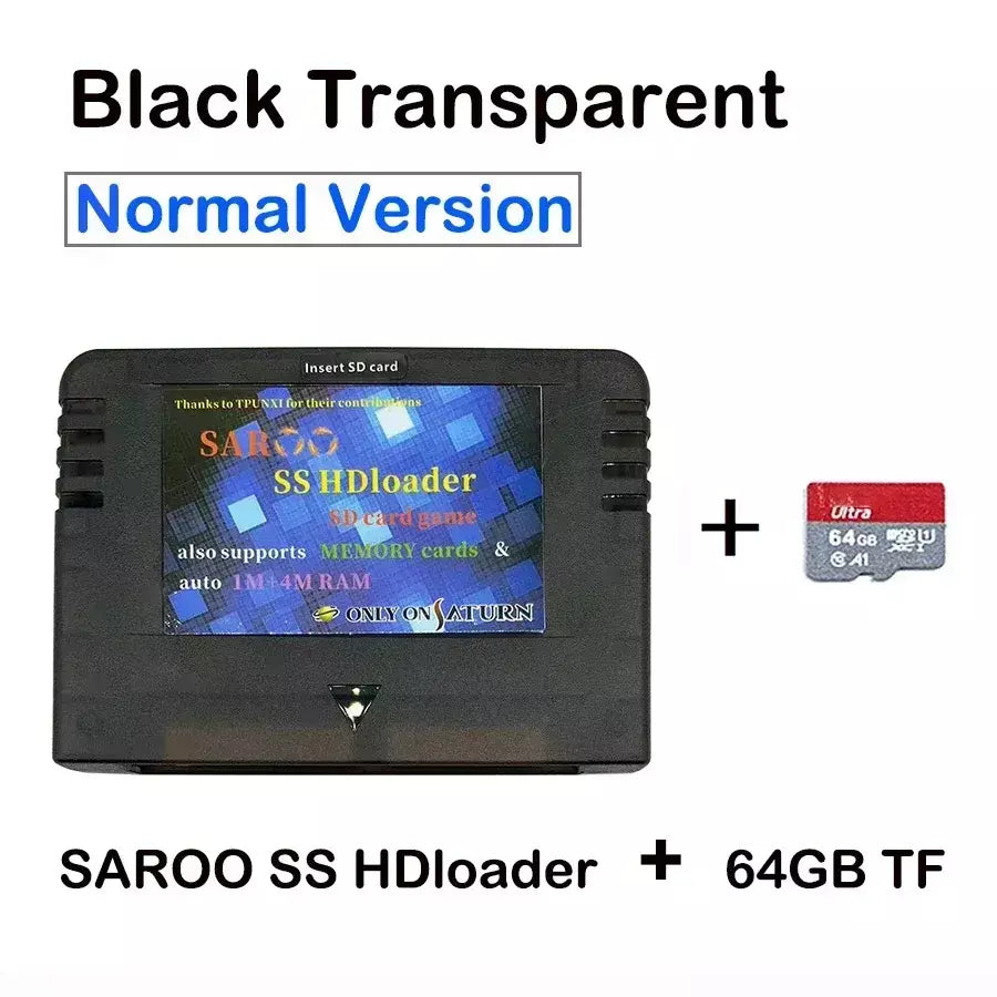 Nova versão 0.7 SAROO HDLoader Cartucho FastReading Game Reader, suporte para cartão menorial SD TF, plug & play para console SS Saturn