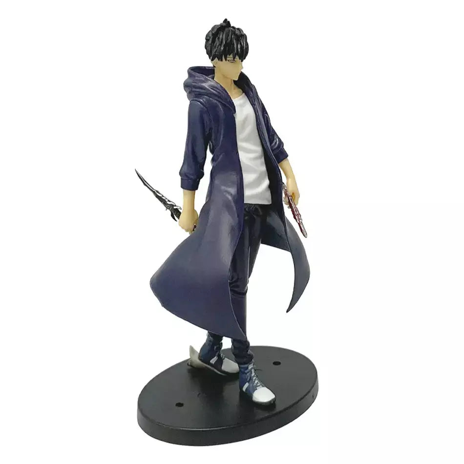 Em estoque solo nivelamento (versão anime) figura-sung jinwoo figura de ação 21cm pvc coletar modelo figura exibição anime mercadoria