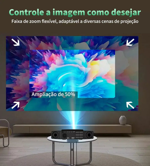 Projetor DESS 4K HD com foco automático Wi-Fi de eixo duplo projetor Android 4K home theater projetor externo Android Duty Free