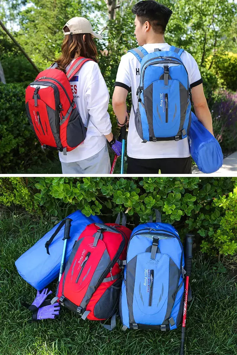Nova mochila de viagem unissex, feminina e masculina, caminhadas ao ar livre, montanhismo, grande capacidade, leve, ciclismo, acampamento
