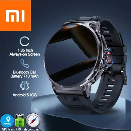 Xiaomi Novo smartwatch ultra HD de 1,85 polegadas, trilha GPS, chamada Bluetooth HD; Bateria grande de 710 mah com mais de mostrador 400, adequado para Huawei