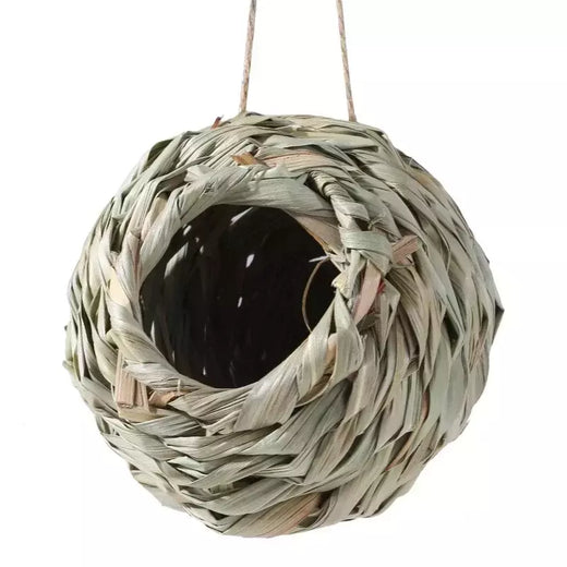Ninho de pássaros tecido decorativo ao ar livre, Bird Cage Grass Egg Cage, Ninho de papagaio suspenso, Casas para quarto de estimação, Novo, 2024