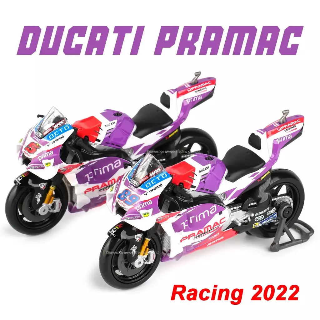 Maisto 1:18 2022 GP Racing Ducati Pramac Racing Die Cast Veículos Colecionáveis Modelo de Motocicleta Brinquedos
