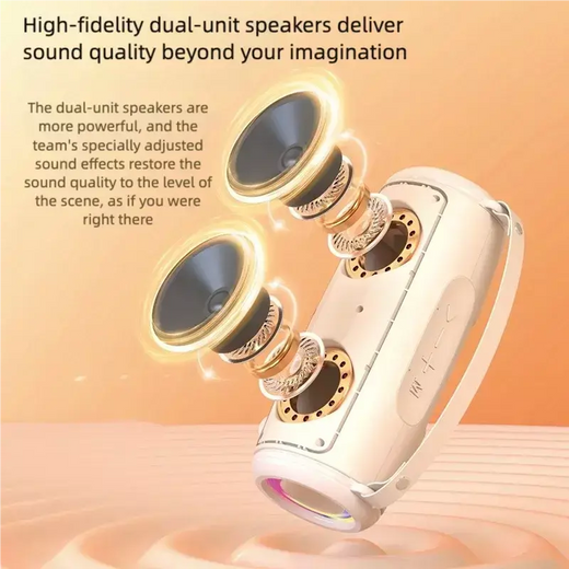 Máquina de karaokê portátil, alto-falante Bluetooth com 2 microfones, modos internos e externos, suporta AUX, TF, USB