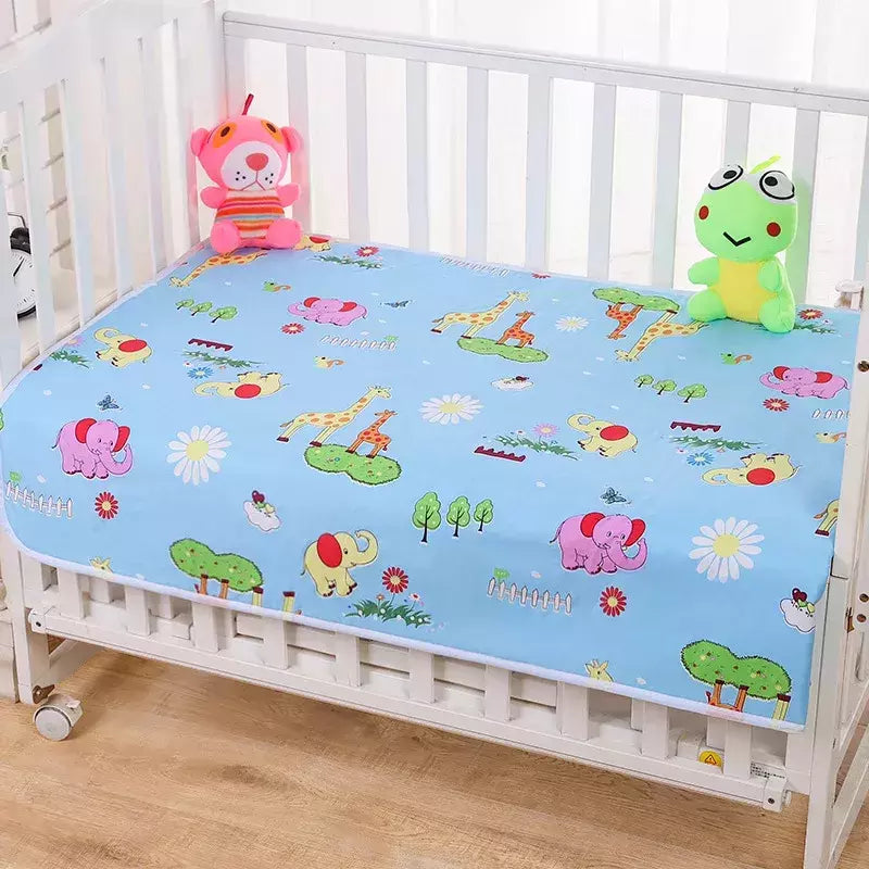 Folha de algodão lavável berço, Impermeável bebê urina Mudando Mat, Reutilizável infantil fralda Pad Cover, Recém-nascido cama colchão fralda