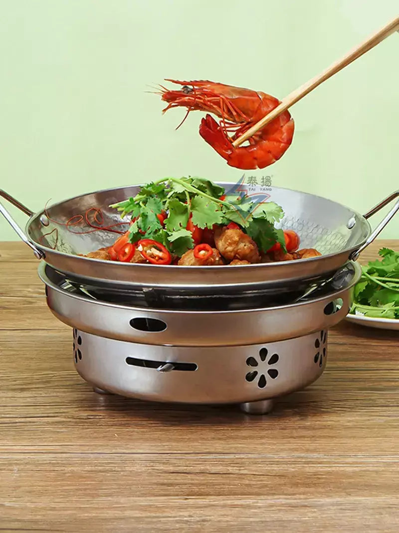 1pc 25cm/9.8 polegada de aço inoxidável pan favo de mel antiaderente com alça resistente a riscos cozinhar ovos panquecas arroz sopa macarrão