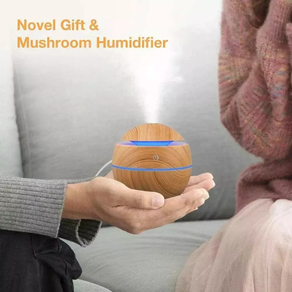 Umidificador de ar elétrico ultra-sônico, Difusor Aroma, Óleo Essencial, Aromaterapia, Cool Mist Maker para Quarto