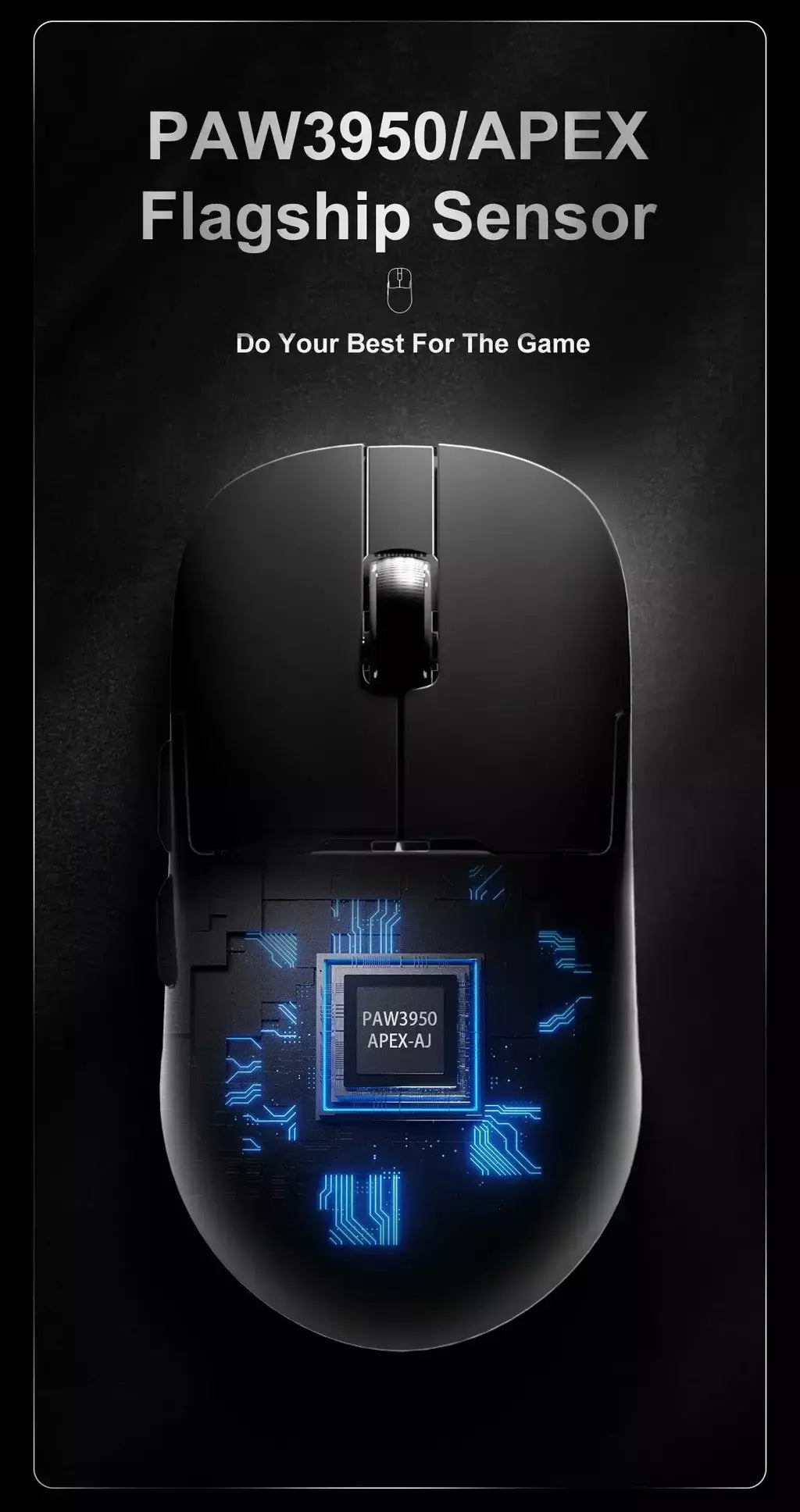 Ajazz aj159 apex 8k mouse para jogos sem fio de alto desempenho paw3395/3950 26k/30dpi rgb doca de carregamento magnético mouse para jogos