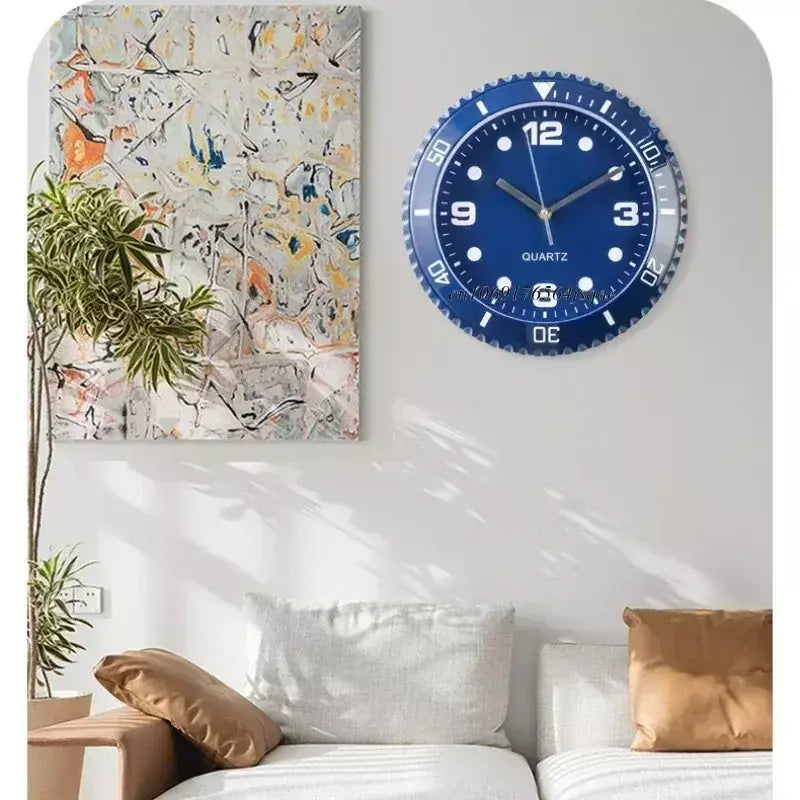 Relógio de parede de papel design moderno silencioso agulha de quartzo relógios de parede de luxo varredura silenciosa segunda casa criativo água fantasma relógio de parede