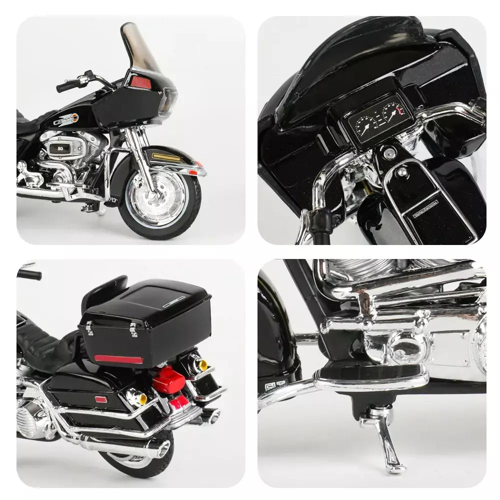 Maisto 1:18 Harley Davidson 1988 FLT TOUR GLIDE Veículos fundidos colecionáveis Hobbies Modelo de motocicleta Brinquedos