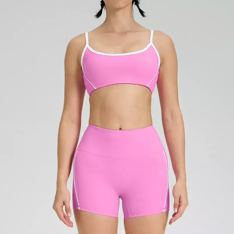 Terno de Yoga Patchwork de duas peças para mulheres, cintura alta Flare Leggings, roupas de treino Fitness Sportswear agasalho