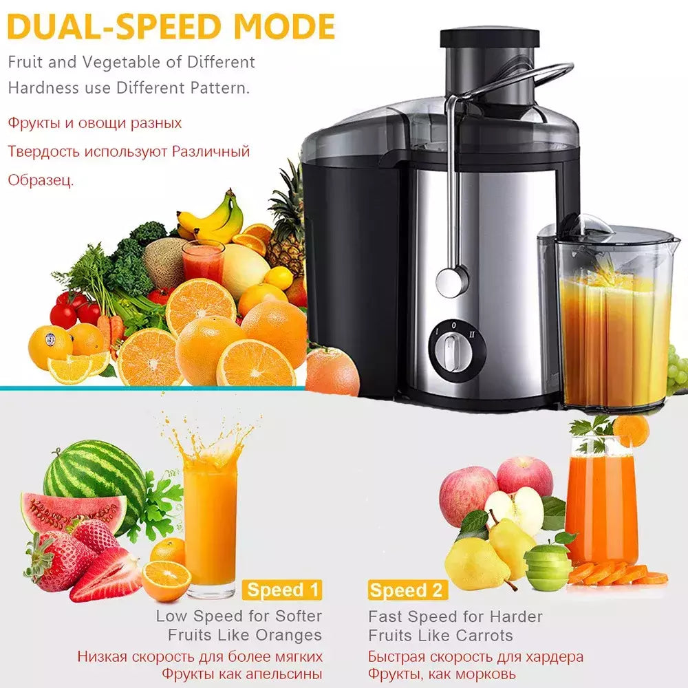 Espremedor centrífugo de grande calibre, máquina de separação de suco de escória, extrator de suco de laranja, eletrodomésticos 110v