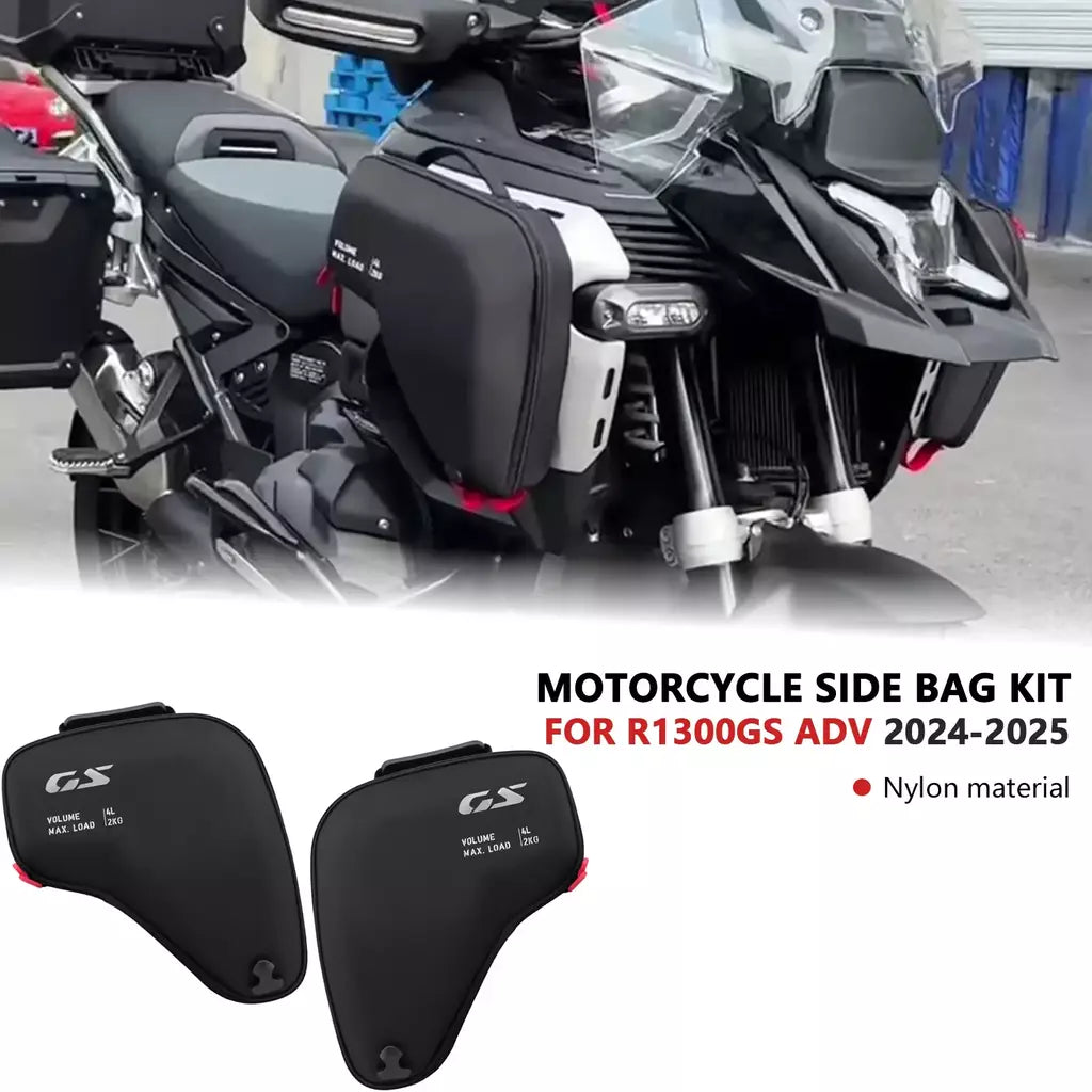 Para r 1300 gs adv r1300gsa 2024-2025 acessórios da motocicleta r1300gs aventura carenagem esquerda direita radiador cowl sacos à prova dwaterproof água
