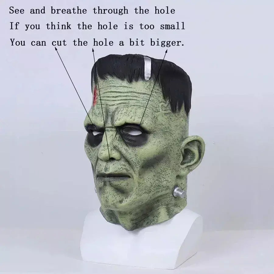 Diabo monstros cosplay máscaras zumbi frankenstein máscara mascarillas mal látex máscaras anime rosto mascaras traje de halloween adereços