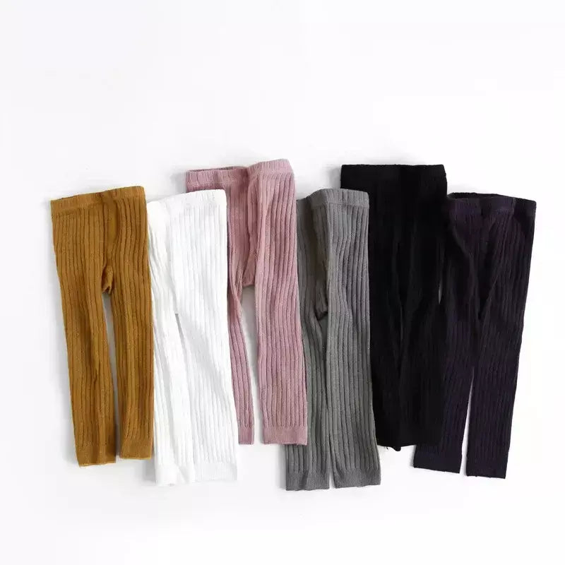 Primavera outono bebê meninos meninas calças recém-nascidos menina leggings collants algodão estiramento crianças calças de tricô para 0 a 6 anos