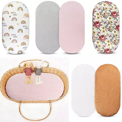 Bebê Minky Basinet Folha Macio Stretchy Craddle Sheets Universal Fit Para Berço Colchão Pad Ampulheta Para Boys & Girls
