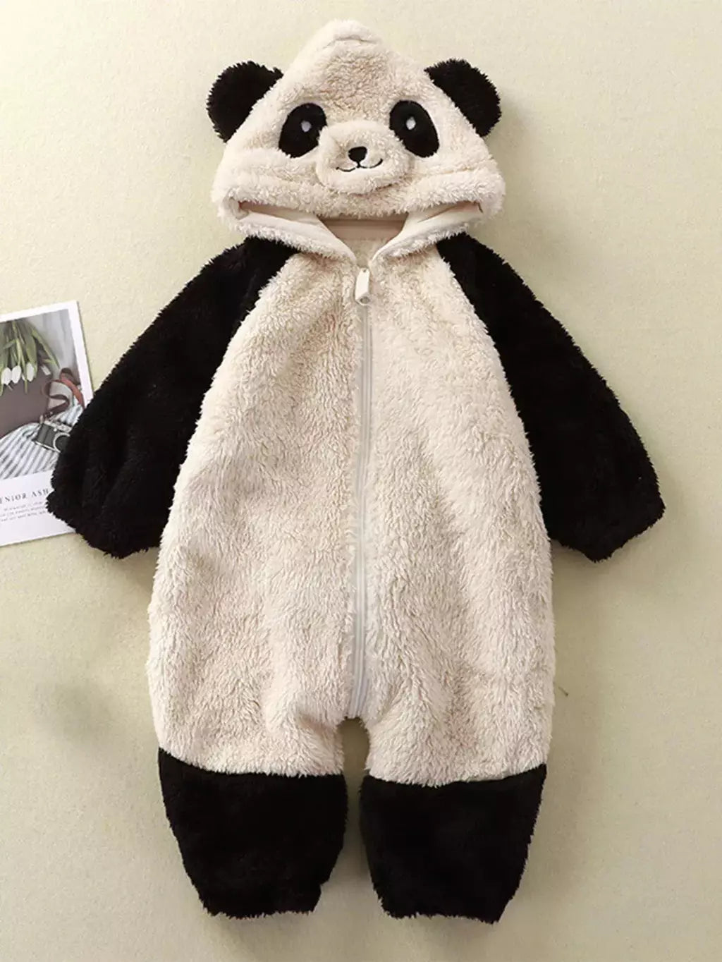 0-36 meses macacão de bebê recém-nascido inverno macacão geral panda animal com capuz macacão manter quente para menino menina hallowe pijamas macios
