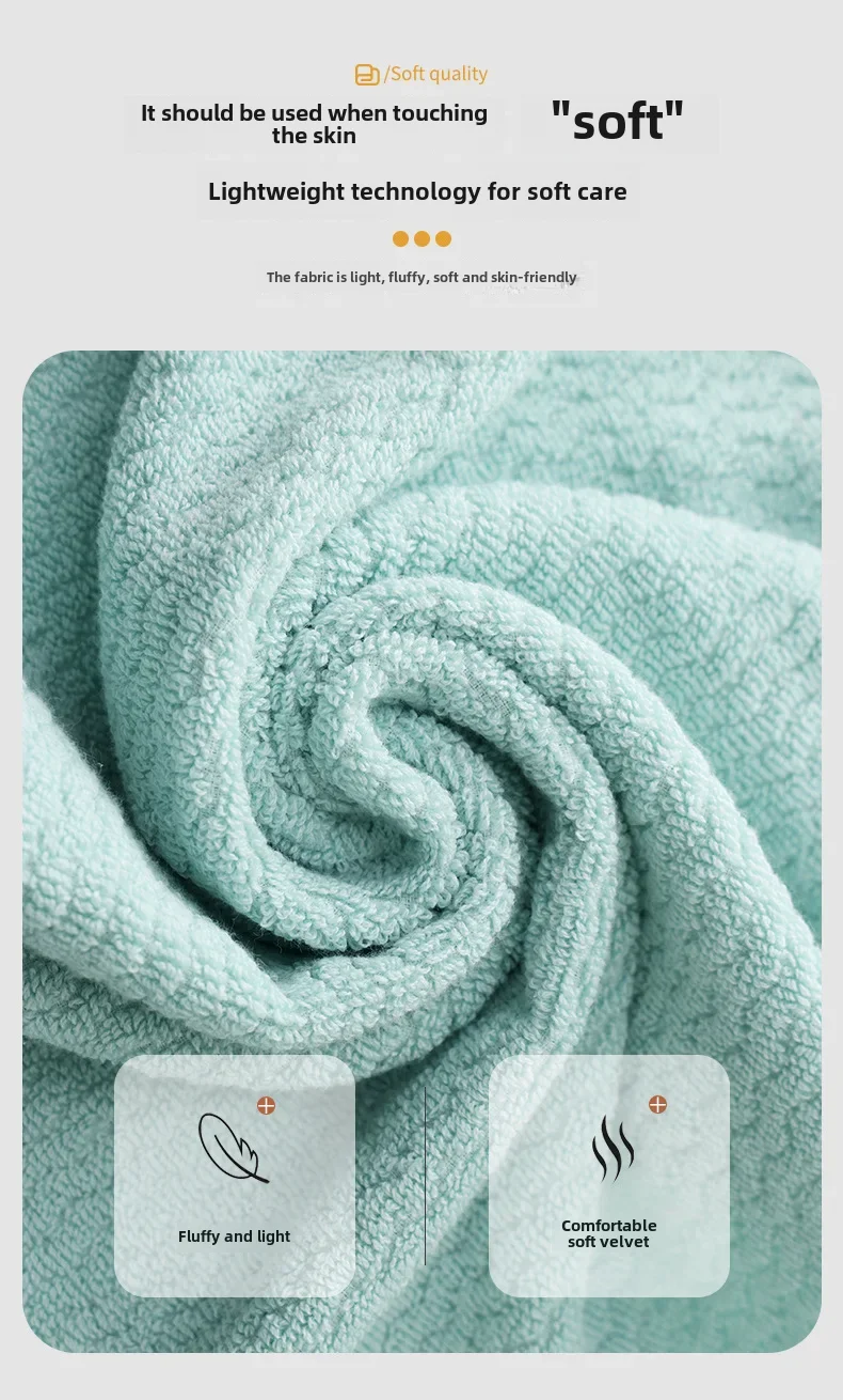 Absorvente Soft Face Toalhas para Adultos, Toalhas Domésticas, Algodão Grosso, Não é fácil de derramar, Lint, Atacado