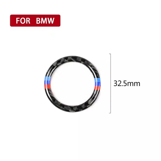 Botão de parada de partida do motor substituir capa guarnição adesivo para bmw 1 3 séries e90 e92 e93 320i z4 e89 acessórios estilo interior do carro