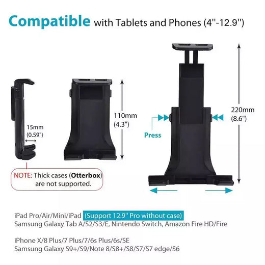 Universal braço longo pára-brisa do carro tablet suporte de montagem do celular móvel para 4-13.5 Polegada iphone 13 ipad ar gps mp4