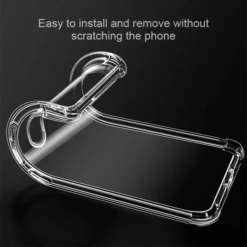 G34 5g caso para motorola g34 5g caso à prova de choque capa traseira transparente caso de silicone para moto g34 5g caso coque fundas escudo