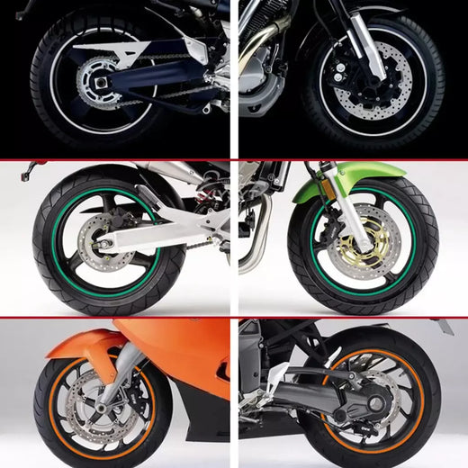 1 conjunto de 16 pçs adesivo de roda fita reflexiva aro listra bicicleta motocicleta adesivos para honda para kawasaki z750 z800 para yamaha mt07