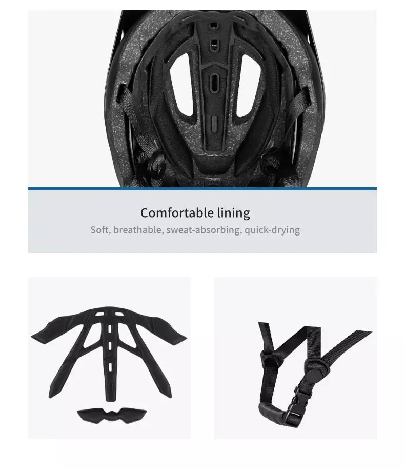 Batfox capacete de bicicleta mtb ajustável, leve, respirável, forro confortável, esportes ao ar livre, chapéu seguro para homens e mulheres, capacete de ciclismo