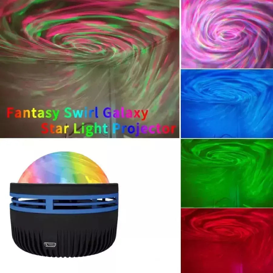 LED Starry Galaxy Luz Projetor, RGB Inteligente Controle Remoto, Estrela Aurora Lâmpada, USB Alimentado, Auto Rotação, Decoração Quarto Home, KTV