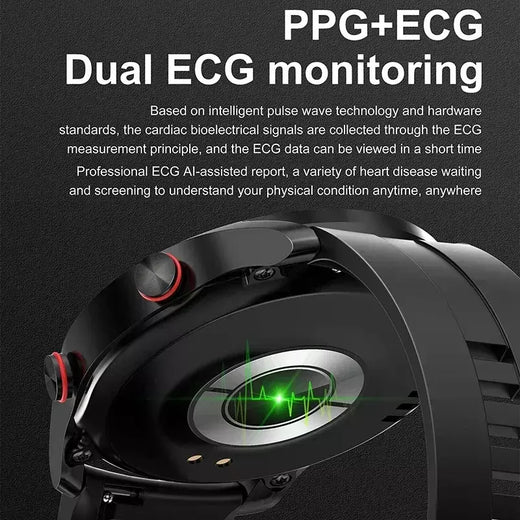 Xiaomi ecg + ppg chamada relógio inteligente masculino laser saúde pressão arterial fitnes esportes relógios à prova dwaterproof água smartwatch + caixa