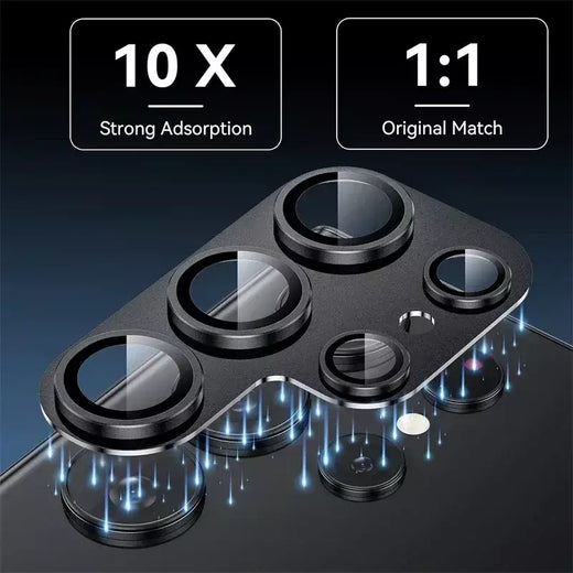 1 pçs protetor de vidro da lente da câmera de metal para samsung galaxy s24 s25 ultra s23 plus s24plus s24 + acessórios capa lente vidro