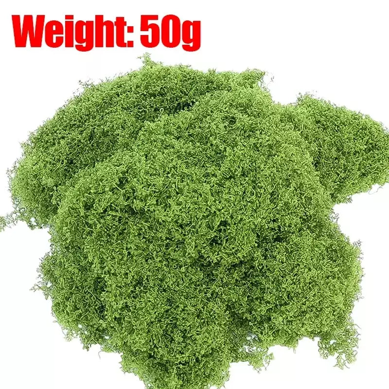 30/100g plantas verdes artificiais vida eterna musgo gramado mini paisagismo casa jardim decoração da sala grama falsa diy artesanato presentes