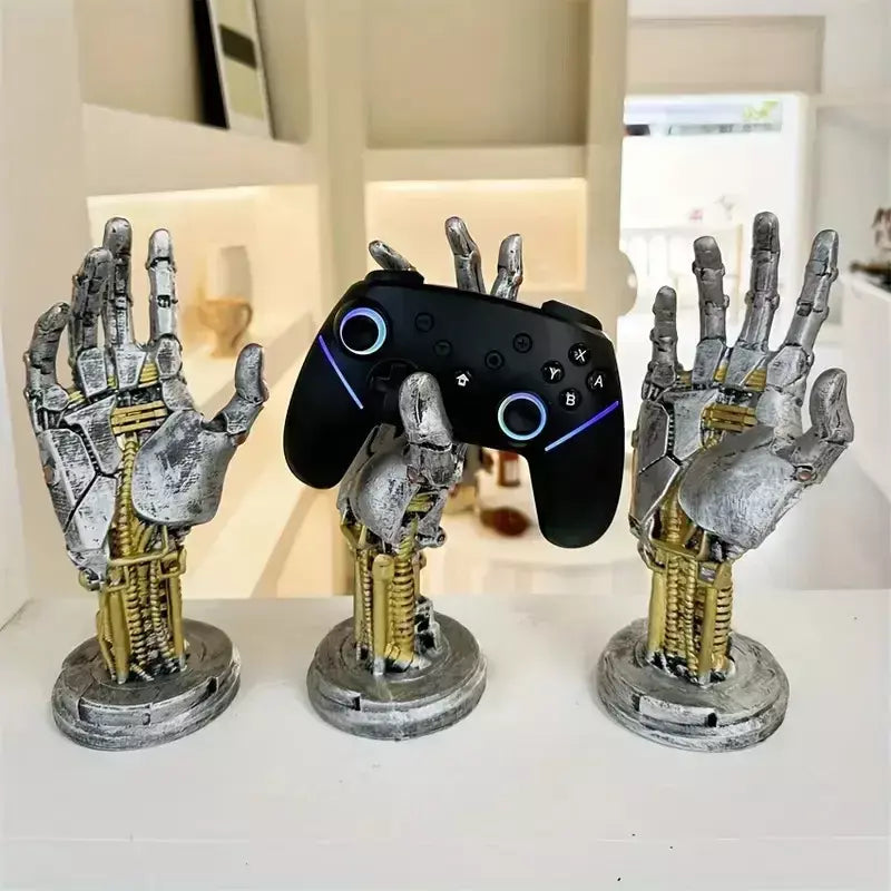 Futurista estilo ficção científica braço robótico decoração gamepad titular menino mesa legal senso de tecnologia ornamento chave organizador de jóias
