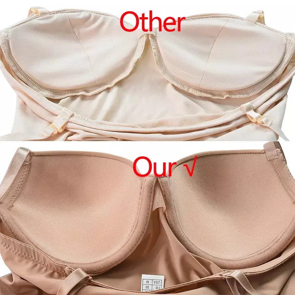 Wechery mulher roupas tubo de estiramento emagrecimento corpo shapewear controle deslizamento coxa comprimento roupa interior branco festa à noite vestidos midi