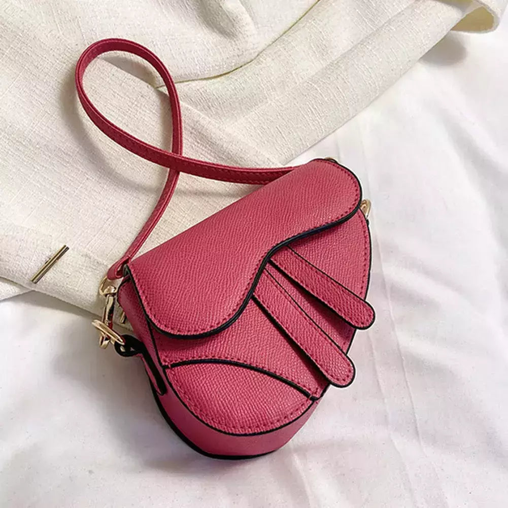 Sacos portáteis do mensageiro do ombro único para mulheres, bolsa crossbody de couro, bolsa simples, bolsas sela
