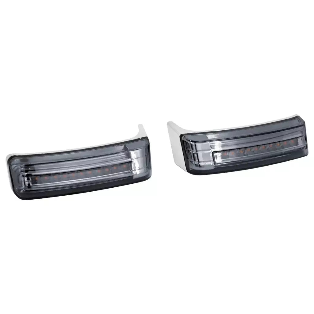 Alforje led para motocicleta, lâmpada de giro, luzes de freio para harley touring road king 97-2022 electra street glide cvo limitado