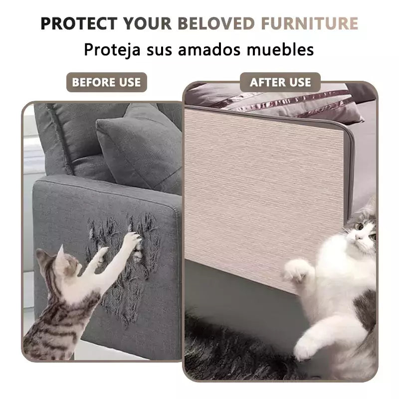 Anti gato risco sofá diy gatos placa de risco sofá proteção patas afiar aparável auto-adesivo tapete gatos placa de risco