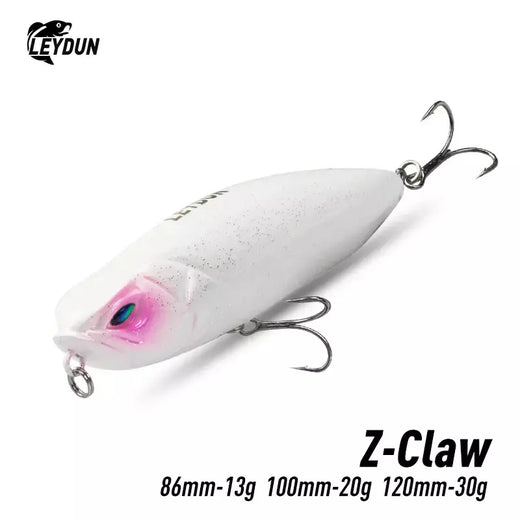 Leydun z-garra flutuante lápis iscas de pesca 86mm 100mm 120mm topwater iscas duras superfície stickbait boa ação baixo wobblers