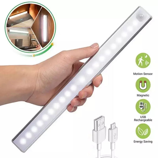 Luz noturna LED sem fio com sensor de movimento, lâmpada do armário, cozinha, quarto, detector, armário, retroiluminação da escadaria