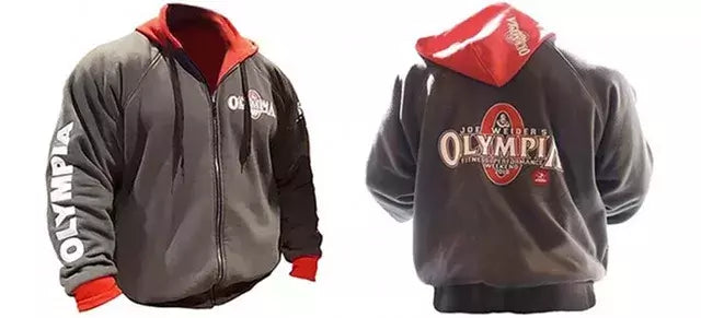 Olympia-Hoodies masculinos para musculação, moletom fitness, pulôver, roupas esportivas, masculino, jaqueta com capuz, roupas para treino