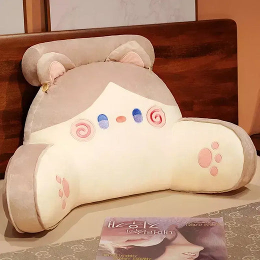 2025 almofada de cabeceira dos desenhos animados sofá encosto destacável lavável apoio lombar pescoço travesseiro para dormitório cadeira cama decoração maison