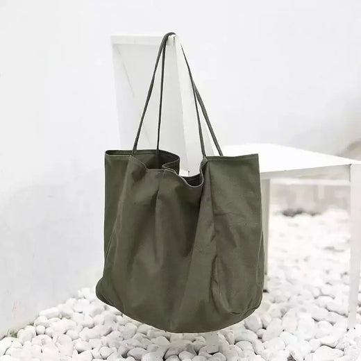 Grande capacidade reutilizáveis Canvas Shoulder Bags para mulheres, Multifuncional Shopping Bag, Casual Bolsas, Novo