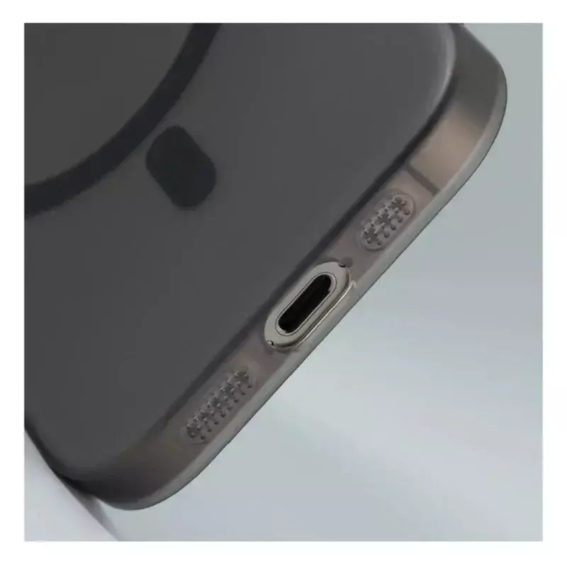 1.0mm ultra fino fosco duro pc translúcido caso para iphone 17 16 15 14 13 12 pro max magsafe magnético carga sem fio capa
