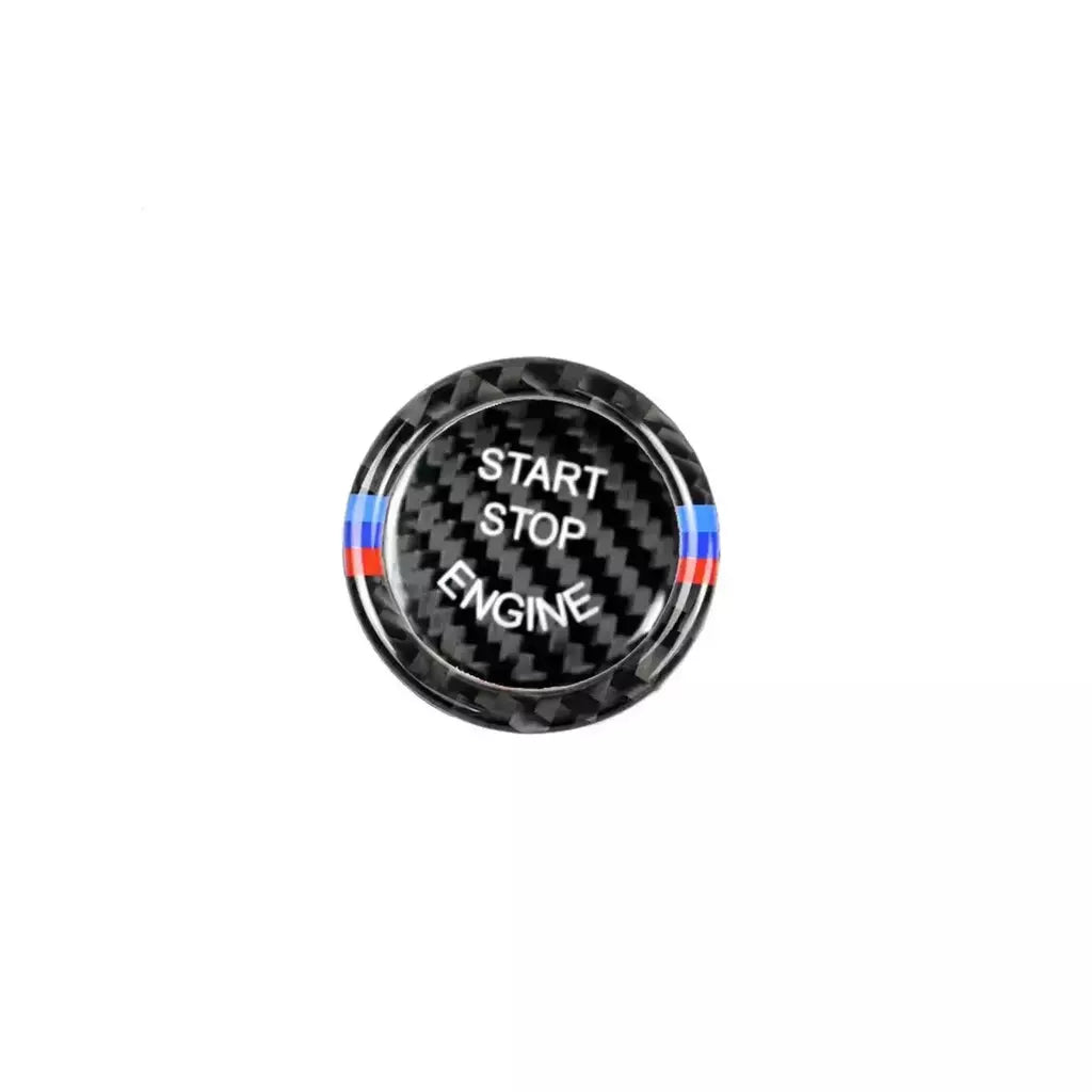 Botão de parada de partida do motor substituir capa guarnição adesivo para bmw 1 3 séries e90 e92 e93 320i z4 e89 acessórios estilo interior do carro