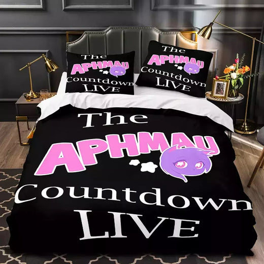 APHMAU-Conjunto de cama impressão Aphmau 3D para adultos e crianças, capa de edredão, solteiro, gêmeo, completo, queen, king size, kawaii, adulto, cama, 035