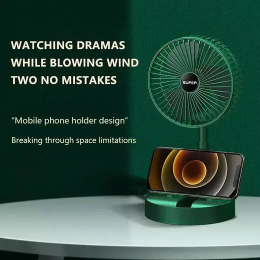 Mini ventilador elétrico portátil ajustável, Pequeno ventilador de refrigeração, Handy Desk, Casa, Escritório, Bateria de mesa, USB Recarregável